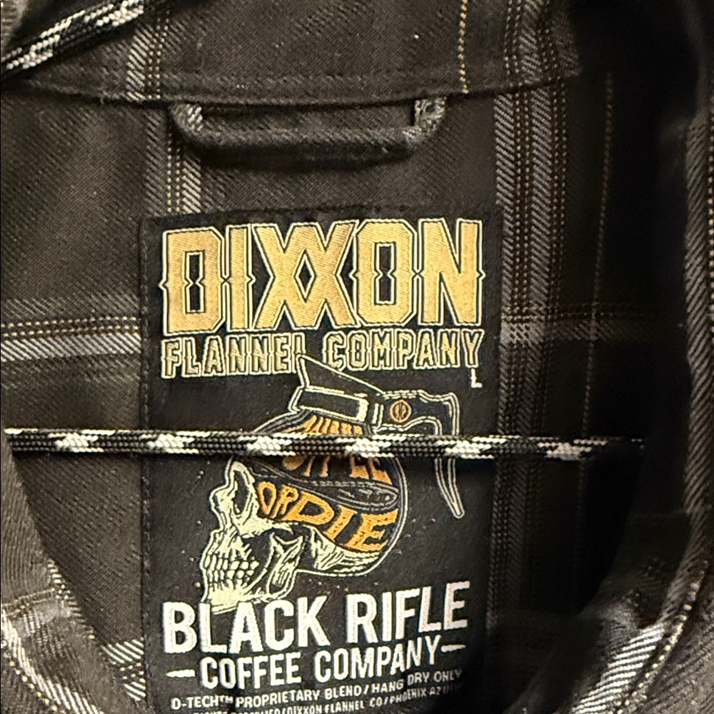 DIXXON Charcoal Plaid Men's Shirt Jacket - Picture 2 of 3